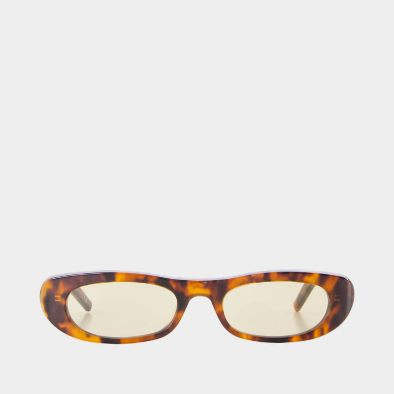 Lunettes De Soleil Sl 557 - Saint Laurent - Acétate - Marron