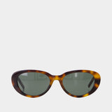 Lunettes De Soleil Sl M154 - Saint Laurent - Acétate - Marron