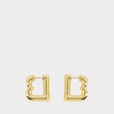Boucles D'oreilles Eisa Xs B - Balenciaga - Métal - Doré