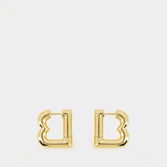 Boucles D'oreilles Eisa Xs B - Balenciaga - Métal - Doré
