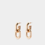 Boucles D'oreilles - Rabanne - Aluminum - Or Rose