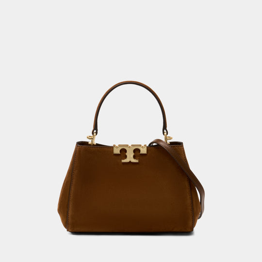 Sac À Main Eleanor Mini Satchel - Tory Burch - Cuir - Marron