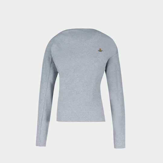 T-Shirt Ls Hebo - Vivienne Westwood - Coton - Gris