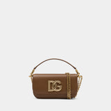 Sac À Main Vitello Liscio Oro - Dolce&Gabbana - Cuir - Marron