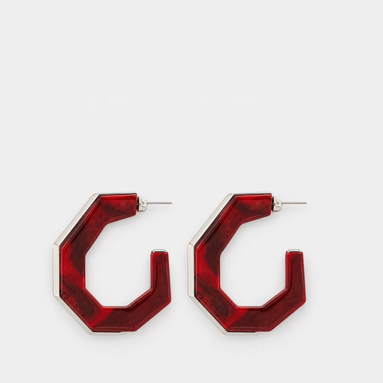 Boucles D'oreilles Large Hoops - Isabel Marant - Synthétique - Argenté