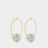 Boucles D'oreilles Hoops Ga - Isabel Marant - Métal - Doré
