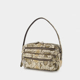 Sac Porté Épaule Camero Party Snake - Acne Studios - Cuir - Beige