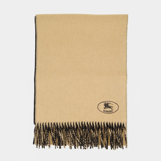 Écharpe Mu Sld Ekd Stamp - Burberry - Cachemire - Gris
