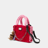Sac À Main Bulldog - Charles Jeffrey Loverboy - Coton - Rouge
