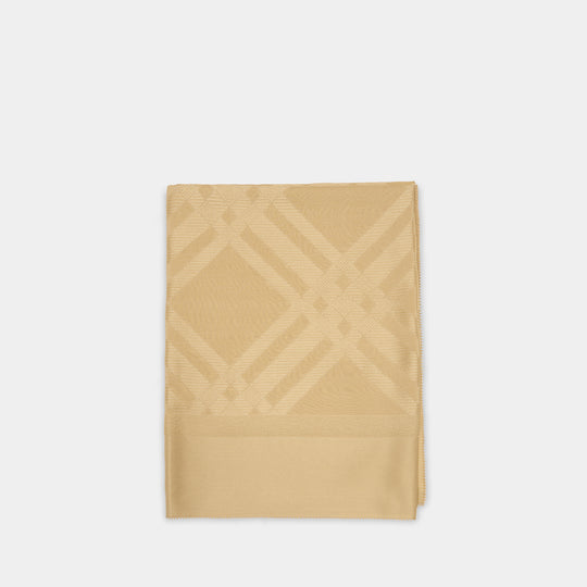 Écharpe Tonal - Burberry - Soie - Beige