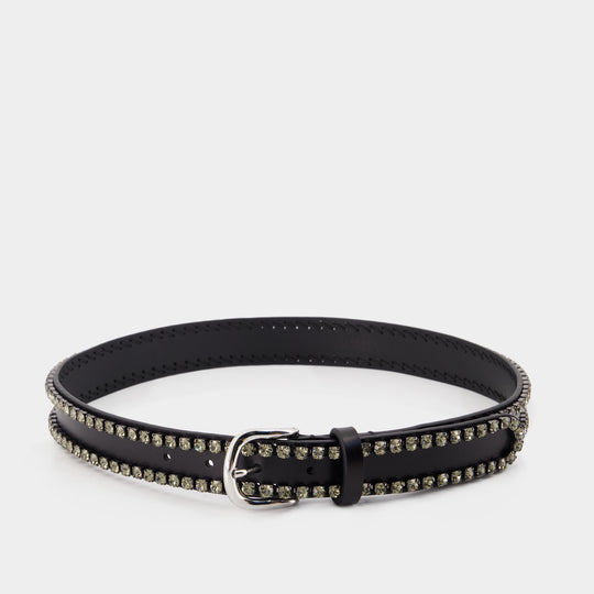 Ceinture Zap - Isabel Marant - Cuir - Noir