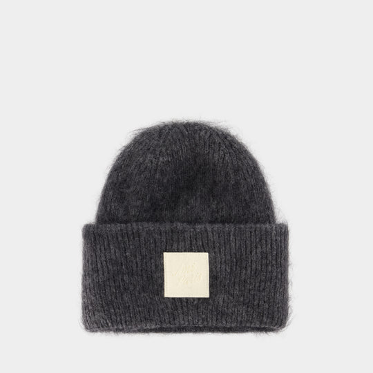 Bonnet Patch - AMI Paris - Laine - Gris