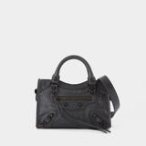 Sac À Bandoulière Le City Mini - Balenciaga - Cuir - Gris