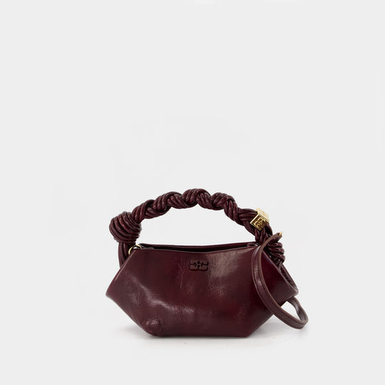 Sac À Main Bou Mini - Ganni - Synthétique - Bordeaux