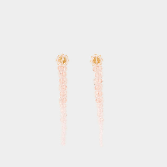 Boucles D'oreilles Drip - Simone Rocha - Crystal - Rose
