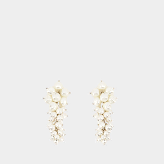 Boucles D'oreilles Cluster - Simone Rocha - Perles Synthétiques - Ivoire
