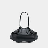 Sac Porté Épaule Manta - Alexander McQueen - Cuir - Noir