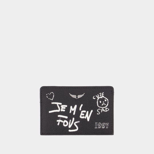 Porte-Carte Zv Pass Arty Tag - Zadig & Voltaire - Cuir - Noir
