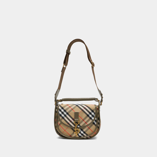 Sac À Bandoulière Small B Clip Messenger - Burberry - Synthétique - Multi