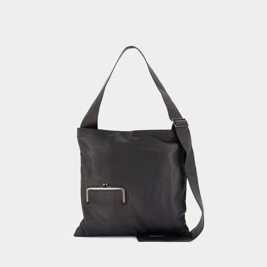 Sac À Bandoulière Clasp - YOHJI YAMAMOTO - Cuir - Noir