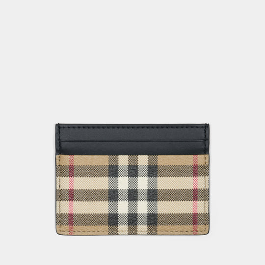 Porte-Carte Ms Sandon Dfc - Burberry - Synthétique - Beige
