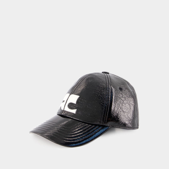 Casquette Ac Logo - Courreges - Vinyl - Noir