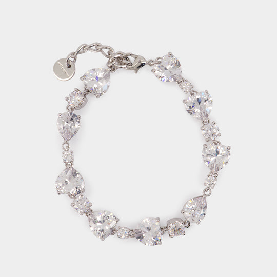 Bracelet Crystal Droplet - SELF PORTRAIT - Perles - Argenté