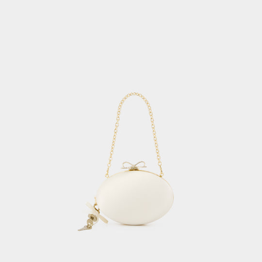 Pochette Oval - SELF PORTRAIT - Synthétique - Ivoire