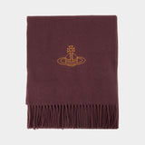 Écharpe 30x236 - Vivienne Westwood - Laine - Bordeaux