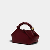 Sac À Main Bou Small Grained - Ganni - Synthétique - Rouge
