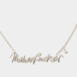 Collier Man. Motherfucker - Vivienne Westwood - Métal - Argenté