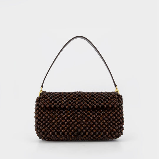 Sac Porté Épaule Timmy - Staud - Perles - Marron