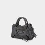 Sac À Bandoulière Le City Mini - Balenciaga - Cuir - Gris