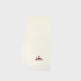 Écharpe 30x180 - Vivienne Westwood - Laine - Blanc