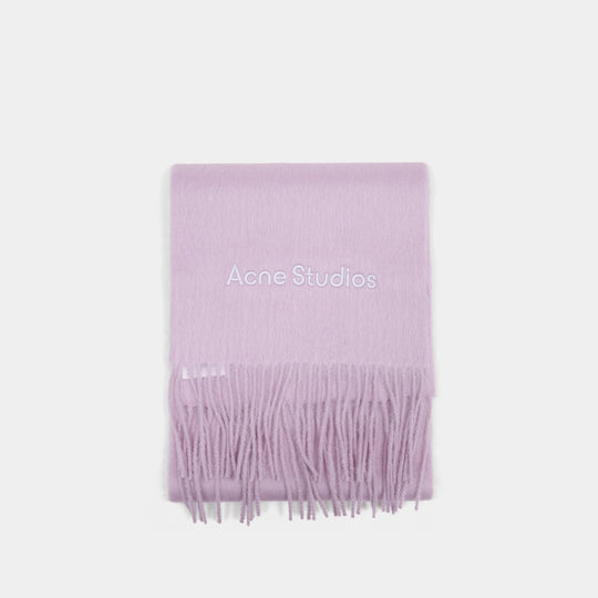 Écharpe À Logo - Acne Studios - Laine - Rose