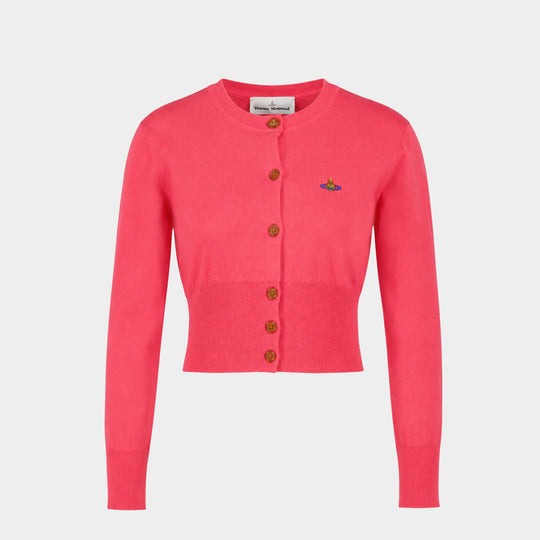 Cardigan Bea Cropped - Vivienne Westwood - Coton - Rose