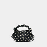 Sac À Main Bou Mini Printed - Ganni - Cuir - Noir