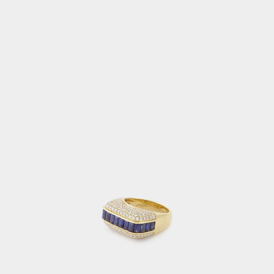 Bague Empress en or 18 ct, saphir et diamants