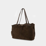 Cabas Poete - Rouje - Cuir - Marron