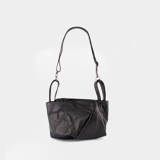 Sac À Bandoulière Tulip M - YOHJI YAMAMOTO - Cuir - Noir