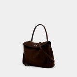 Sac À Main Rodeo Top Handle M - Balenciaga - Cuir - Marron