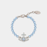 Bracelet Olympia Pearl - Vivienne Westwood - Métal - Bleu
