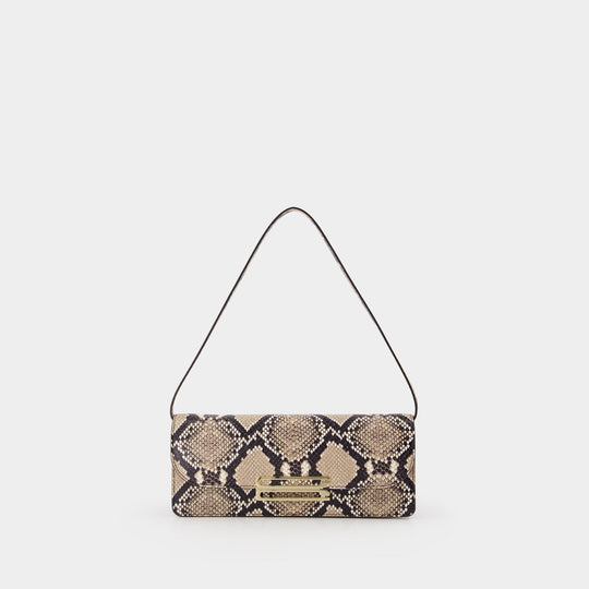 Pochette Dorian East West - Victoria Beckham - Cuir - Marron