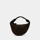 Sac À Main Mini Fortune Croissant - Lemaire - Cuir - Marron Foncé