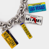 Bracelet State Plate Charm - Marc Jacobs - Métal - Argenté