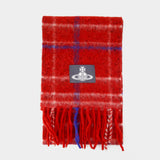Écharpe 30x200 - Vivienne Westwood - Laine - Rouge