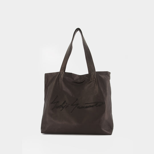 Cabas L - YOHJI YAMAMOTO - Cuir - Noir