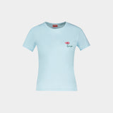 T-Shirt Gots Tulip - Kenzo - Coton - Bleu