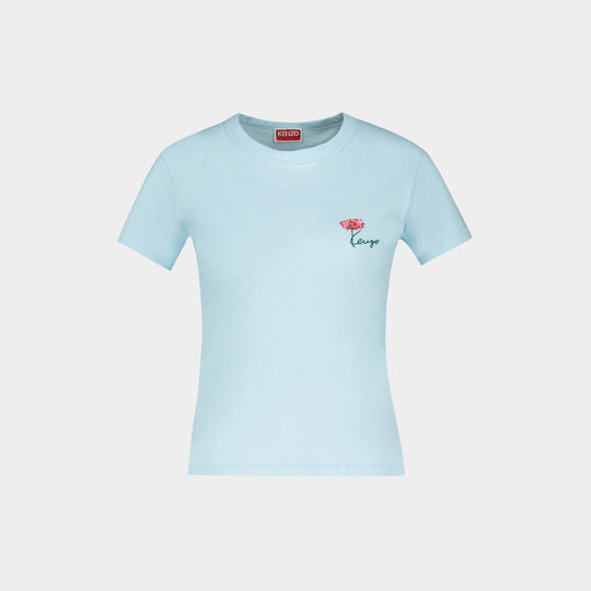 T-Shirt Gots Tulip - Kenzo - Coton - Bleu