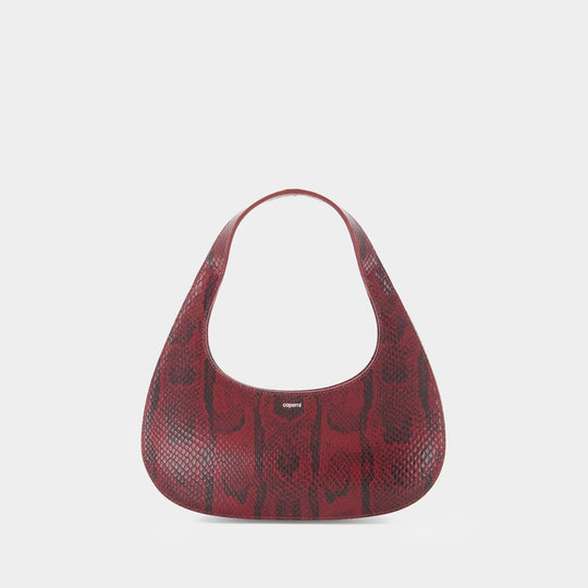 Sac Porté Épaule Python Loop Swipe - Coperni - Cuir - Bordeaux